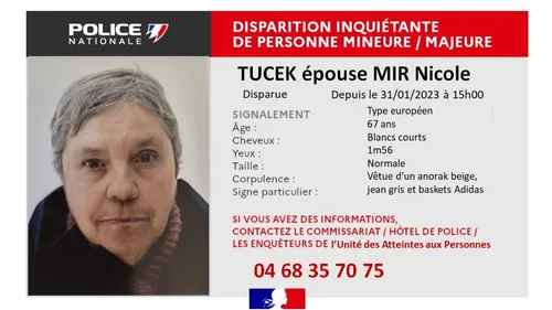 Perpignan, disparition inquiétante d’une sexagénaire