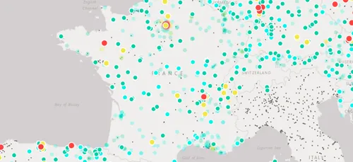 Une carte pour connaître la qualité de l'air