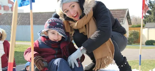 Une piste de luge à Troyes
