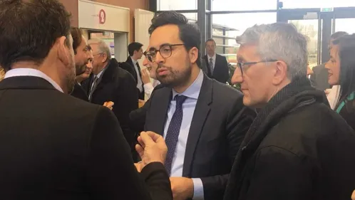 Mounir Mahjoubi en visite à Troyes