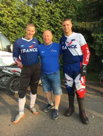 Des joueurs Troyens de motoball en Bleu !