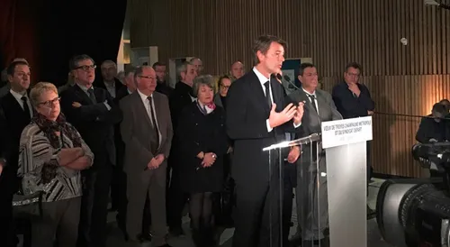 Baroin présente ses voeux 2019 à l'Agglomération troyenne.