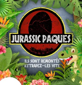 Chasse aux oeufs de Dinosaures sur glace.