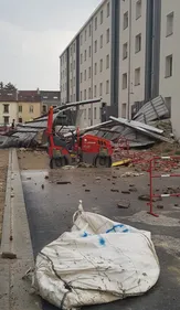 Les orages provoquent des dégâts