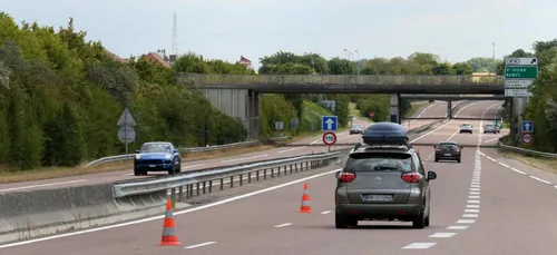 Vitesse baissée sur une partie de la rocade de Troyes.