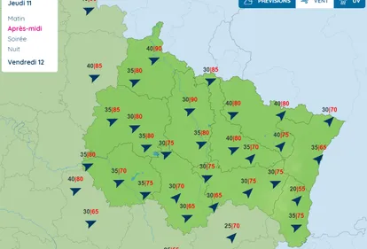Attention aux rafales de vent