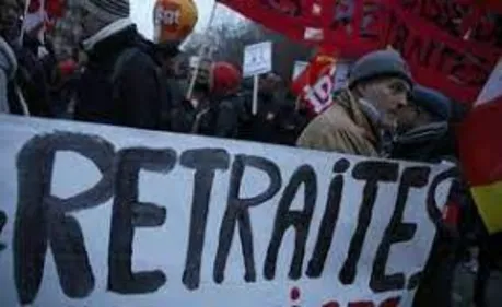 Les retraités dans la rue