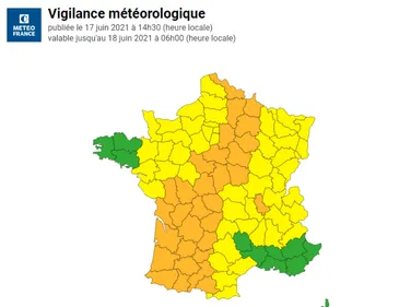 Alerte aux orages et aux vents violents
