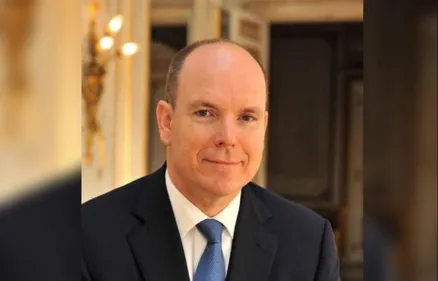Le Prince Albert II de Monaco en visite  dans les Ardennes. 