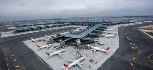Turquie :  le nouvel aéroport d'Istanbul vu du ciel...impressionnant