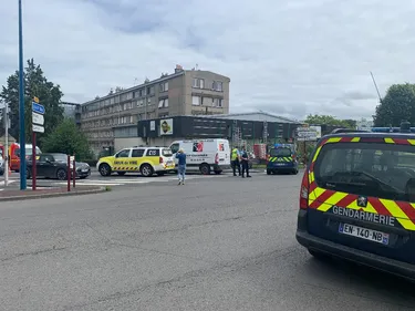 un piéton renversé par une voiture en centre-ville de Vire