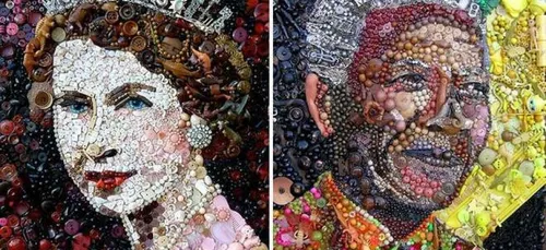 Elle reproduit de sublimes photos et peintures à partir d'objets...