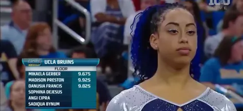 Cette gymnaste associe du Hip Hop dans ses enchaînements : le...