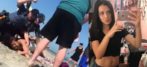 USA : des policiers tabassent une femme au beau milieu d'une plage !