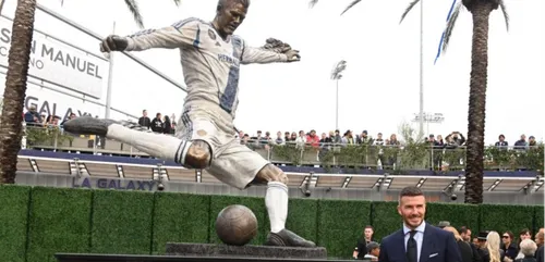 Une statue de David Beckham à Los Angeles