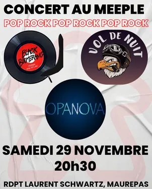 MAUREPAS (78) - Concert Pop Rock au Meeple