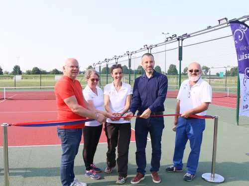 Les terrains de tennis extérieurs inaugurés à Luisant
