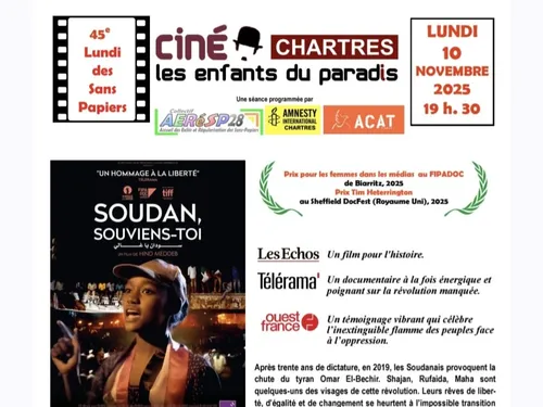 CHARTRES - 45e lundi des sans papiers : Soudan, souviens-toi
