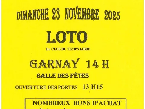 GARNAY - Loto du Club du Temps Libre