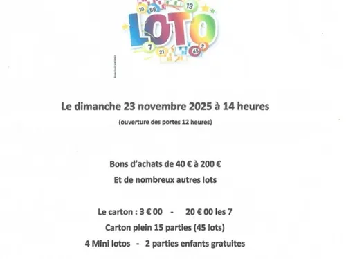 SAINT-GEORGES-SUR-EURE - Loto du club de l'amitié