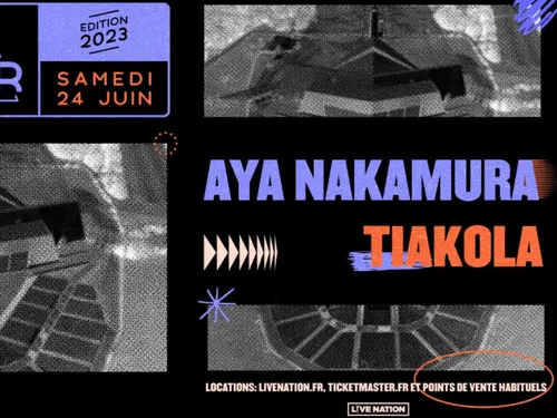 Vos invitations pour le concert d'Aya Nakamura et TIAKOLA