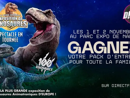 À GAGNER : VOTRE PACK D'ENTRÉES POUR LE MUSÉE ÉPHÉMÈRE DES DINOSAURES 