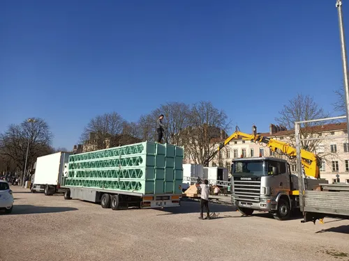 La Foire Attractive de Nancy commence son installation 