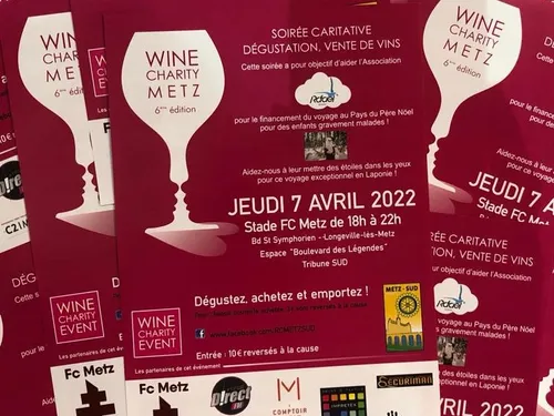 Wine Charity Metz : une soirée pour la bonne cause le 7 avril