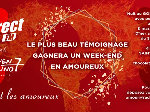 Saint-Valentin : venez gagner votre week-end en amoureux
