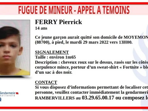 Un appel à témoins lancé par la gendarmerie des Vosges