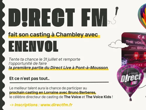 Concert : tente ta chance pour faire la première partie du D!RECT...
