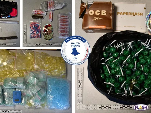 Limoges : arrestation de trafiquants de drogue et d'une nourrice