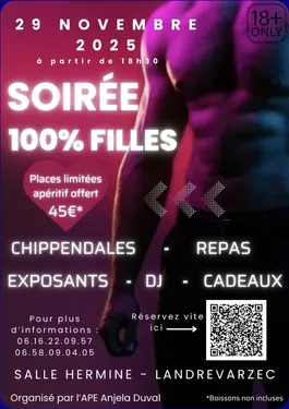 Soiree 100% filles à Landrévarzec 