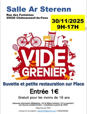 Vide grenier à Châteauneuf-du-Faou