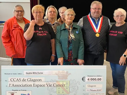 Glageon : 4000 € pour Espace Vie Cancer