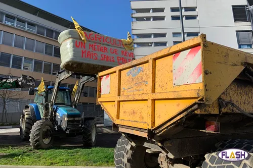 Mobilisation de la Coordination Rurale 87 contre la calamité...