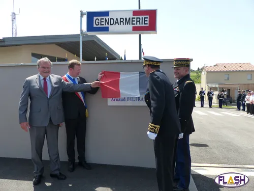 Inauguration de la caserne Arnaud Beltrame à Saint Léonard de Noblat