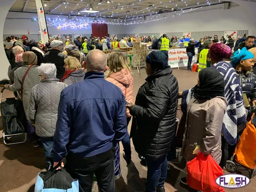 Journée festive pour 300 familles en difficultés invitées par le...