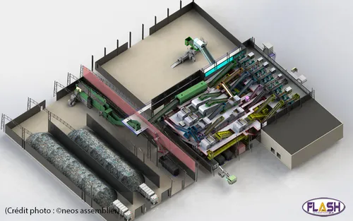 Agrandissement et modernisation du centre de recyclage de...