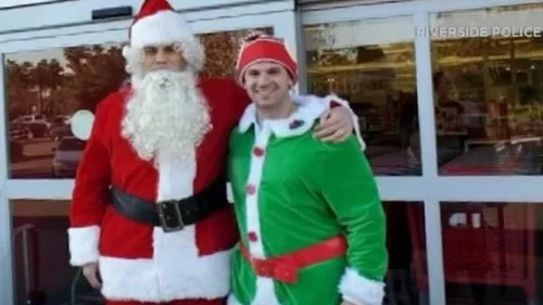Des voleurs arrêtés par le Père Noël et son lutin en Californie