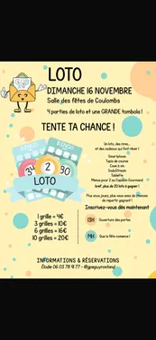 COULOMBS - Loto du GPE Péguy-Rostand