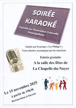 LA CHAPELLE-DU-NOYER - Soirée karaoké