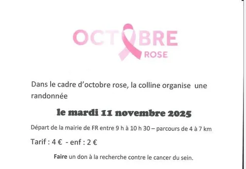 FONTAINE-RAOUL (41) - Marche au profit d'octobre rose