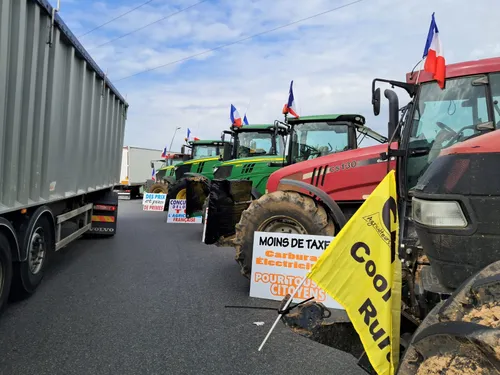Grogne des agriculteurs de la CR28 à Chartres