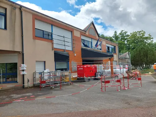 Des travaux en cours au collège à Epernon