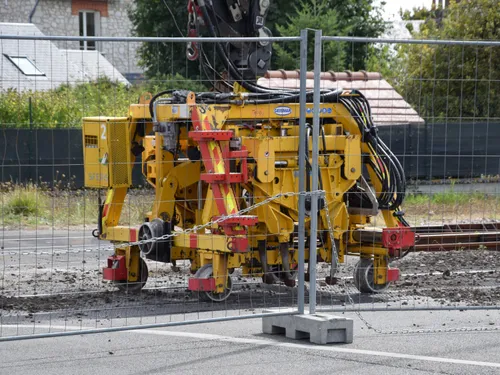 Chantier de nuit en gare de Courville-sur-Eure