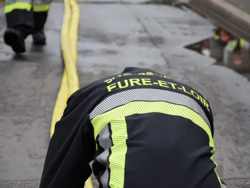 Un canalisation de gaz abîmée sur un chantier