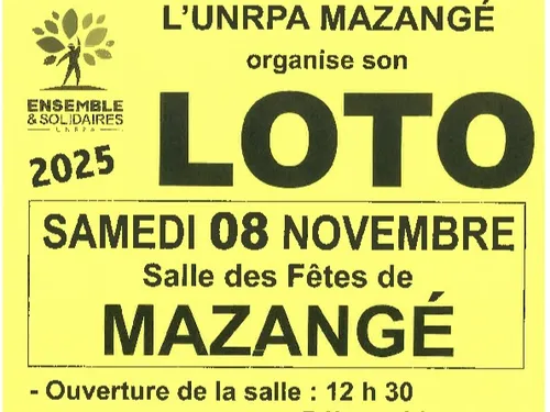 MAZANGÉ (41) - Loto de l'UNRPA