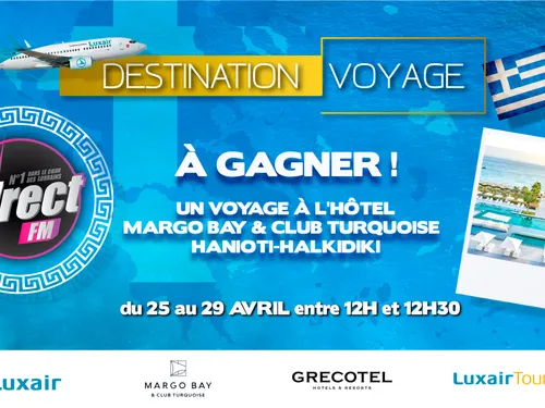 DESTINATION VOYAGE vous emmène en Grèce !