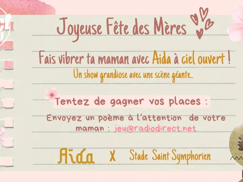 Fête des mères : gagnez vos places pour aller « Aïda » 